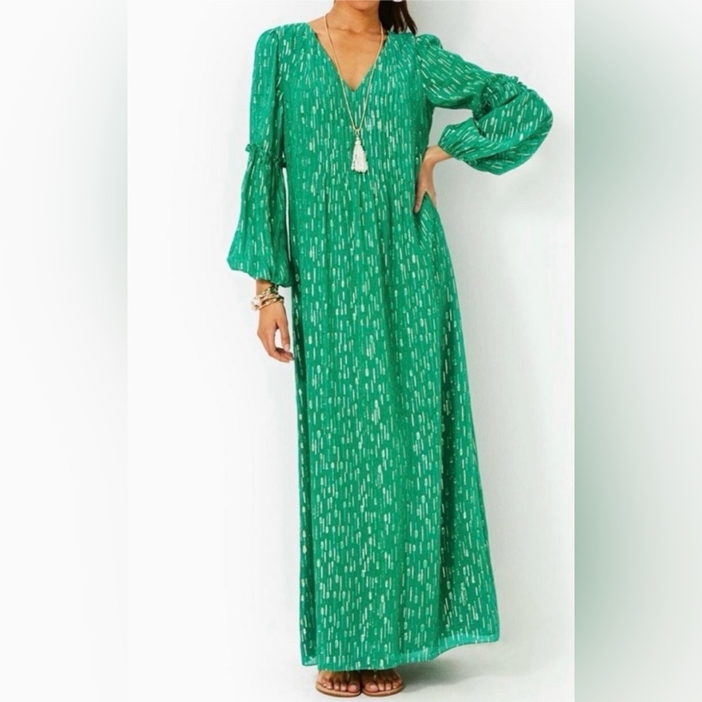 Lilly Pulitzer Cleme Green Maxi Dress